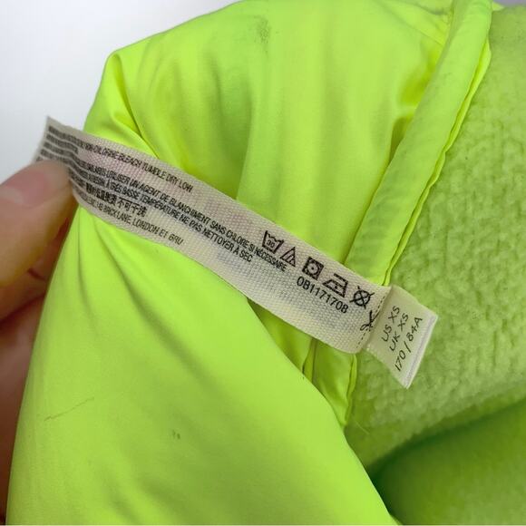 FP MOVEMENT Hit The Slopes Fleece Pullover Jacket Neon Yellow Highlighter XS - Picture 7 of 10